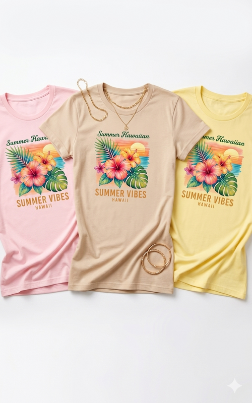 Women’s Custom Summer T-Shirt | Personalized Sublimation Shirt for Women
