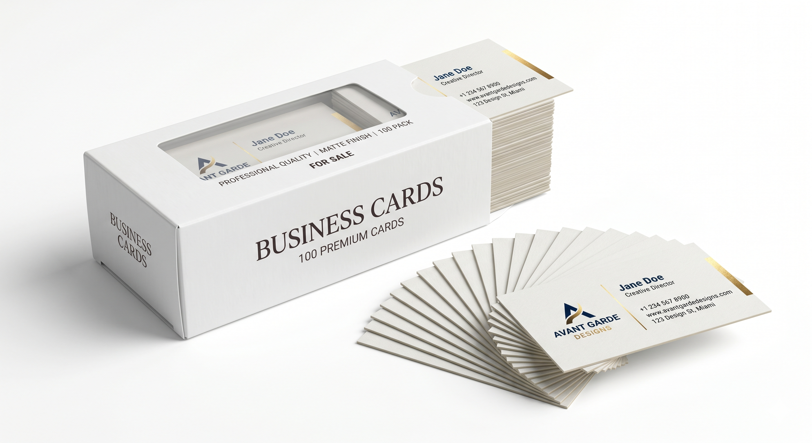 Tarjetas de Presentacion Premium,pack de 100