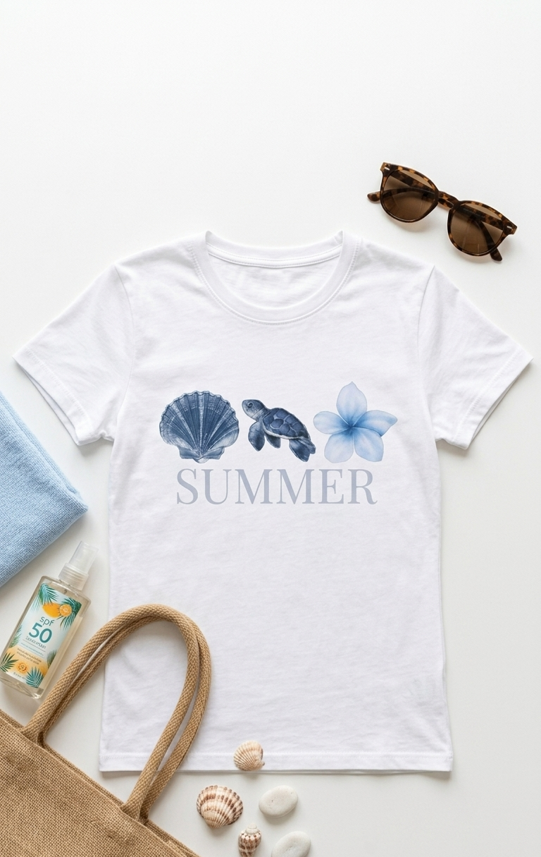 Women’s Custom Summer vibe T-Shirt | Personalized  Shirt for Women